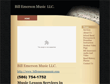 Tablet Screenshot of billemersonmusic.com